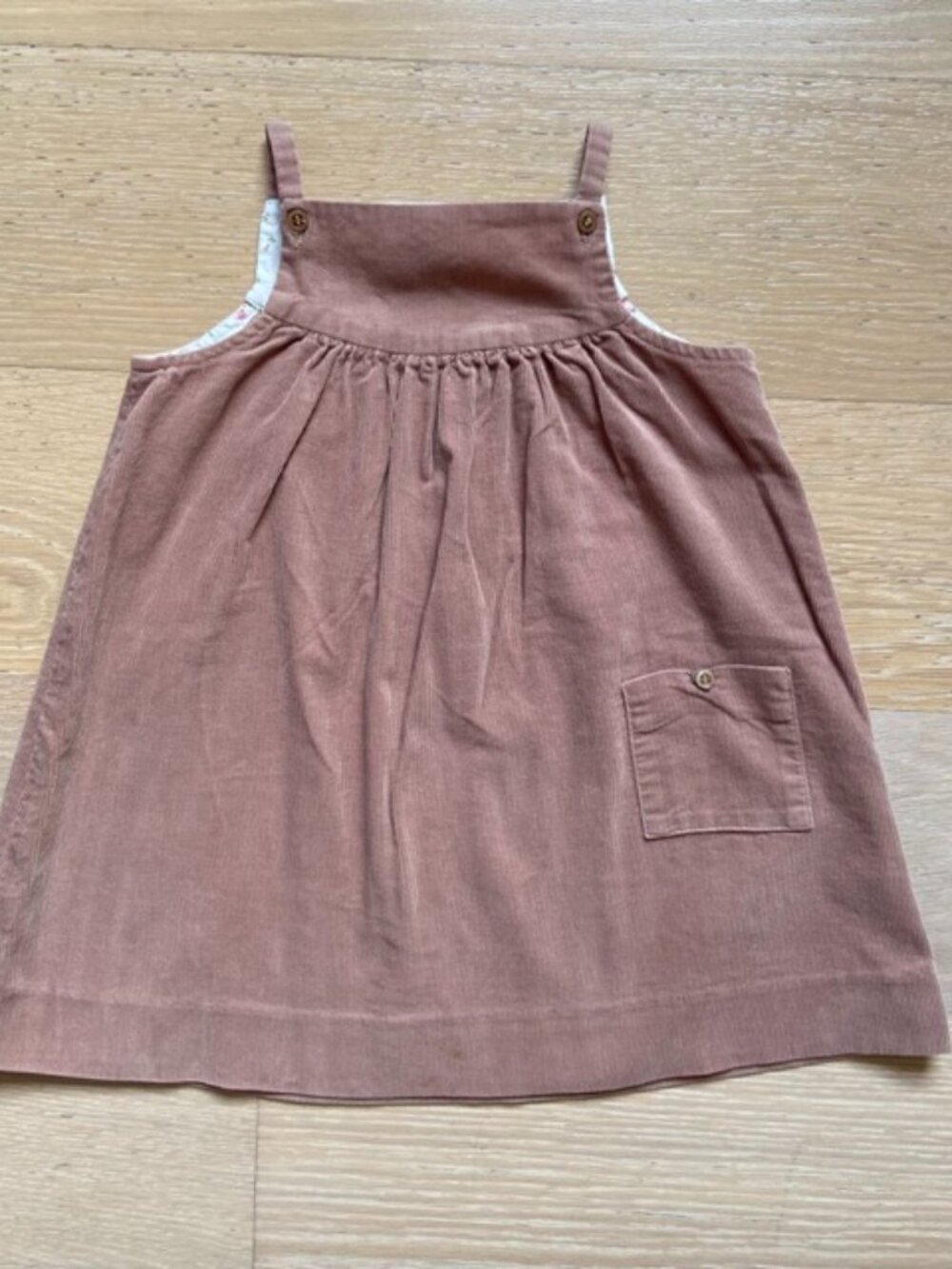 Bonpoint, Toddler Dusty Rose cotton corduroy dress, size: 2T,